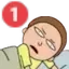 Emoji 9815pingwakingupmorty