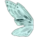 Emoji WhiteButterflyWingLeft