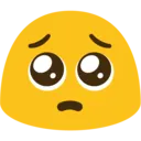 Emoji blobpleadingface