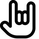 Emoji metal_fingersign