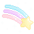 Emoji 8699rightrainbowstar