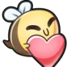 Emoji bee_heart