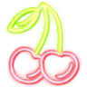 Emoji neon_cherry