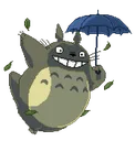 Emoji totoro_parapluie