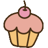 Emoji food_cupcake_pink