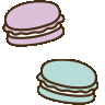 Emoji food_macaroons_bluepink