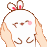 Emoji bunny_hug_hand