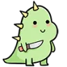 Emoji knife_dino