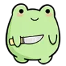 Emoji knife_frog