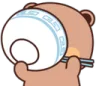 Emoji bear_eating_1