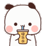 Emoji panda_bubbletea
