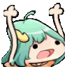 Emoji chara_greenhair_zigzag