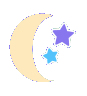 Emoji moon_star_night