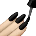 Emoji nails_goth
