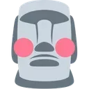 Emoji flushed_moyai