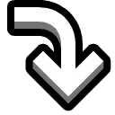 Emoji i_arrow_curve_down