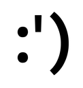 Emoji black_Facesmile