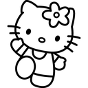 Emoji black_hellokitty