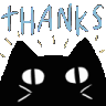 Emoji black_cat_thanks