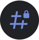 Emoji 6493squarelockedtextchannel