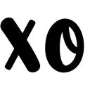 Emoji black_text_Xo