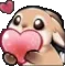 Emoji bunny_heart