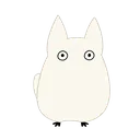 Emoji totoro_blanc